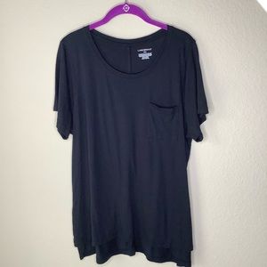 Lane Bryant SS Pocket Tee HI LO 18/20